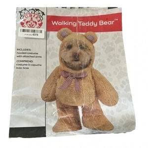 Rubies Walking Teddy Bear Pet Costume size medium, nwt